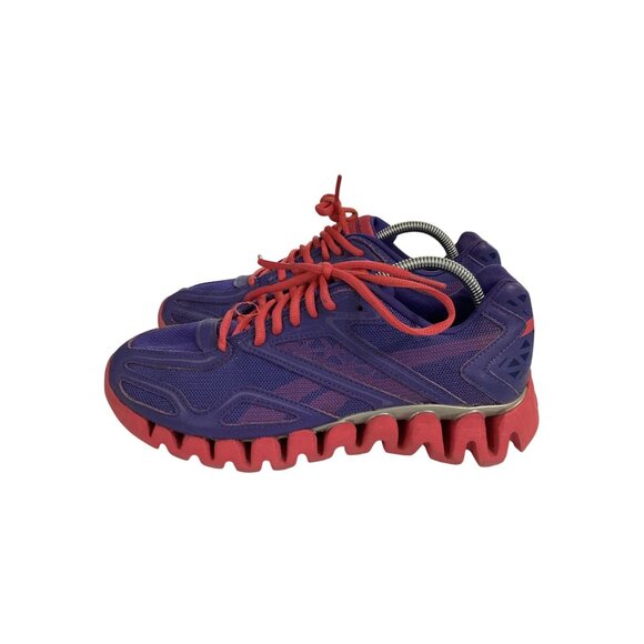 Reebok Zigtech Women's Size 5.5 Purple Pink Mesh Sneakers running Shoes - Picture 3 of 8